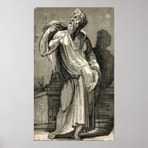 Poster Un philosophe - Domenico Beccaumi - c1530