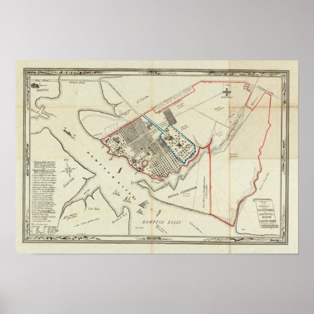 Poster Un Plan De La Propriété Du Hampton Normal (Devant)