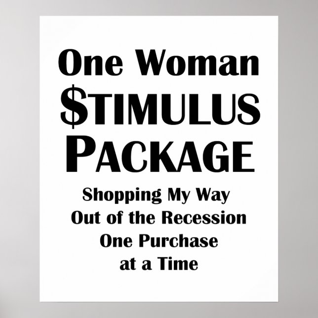 Poster Un plan de relance pour femmes Shopper's Economics (Devant)