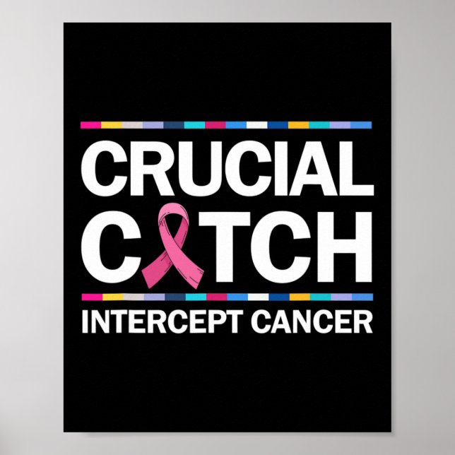 Poster Un point crucial Intercept du cancer Cancer du sei (Devant)