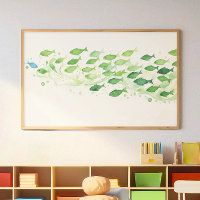 Un poisson bleu vert