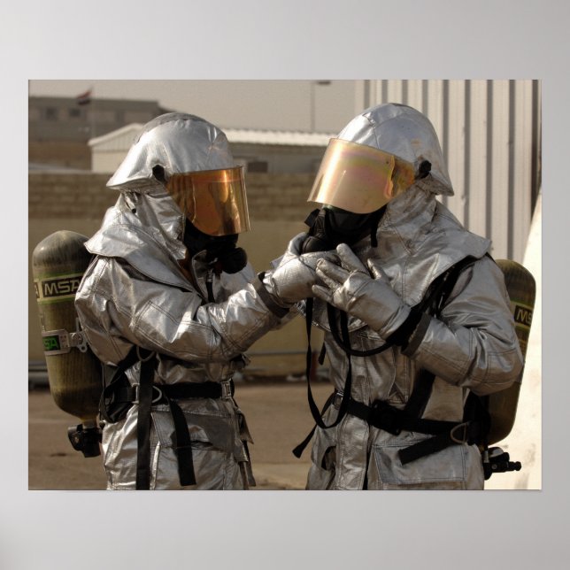 Poster Un pompier irakien (Devant)