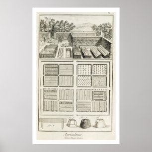 Poster Un potager, de l'Encyclopédie des sciences