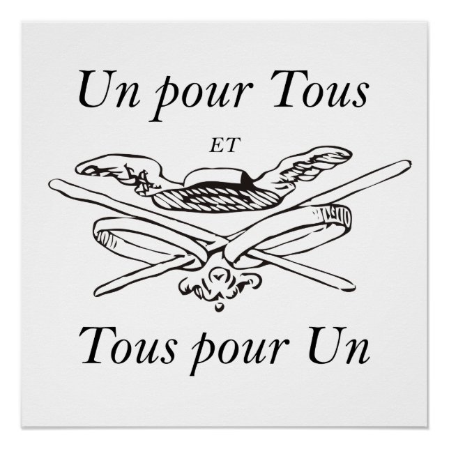 Poster Un pour Tous et Tous pour un - Trois Mousquetaires (Devant)