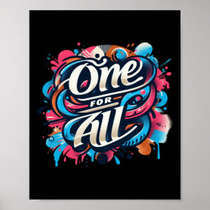 Poster Un Pour Tous Une Tapisserie De Connexion Humaine E