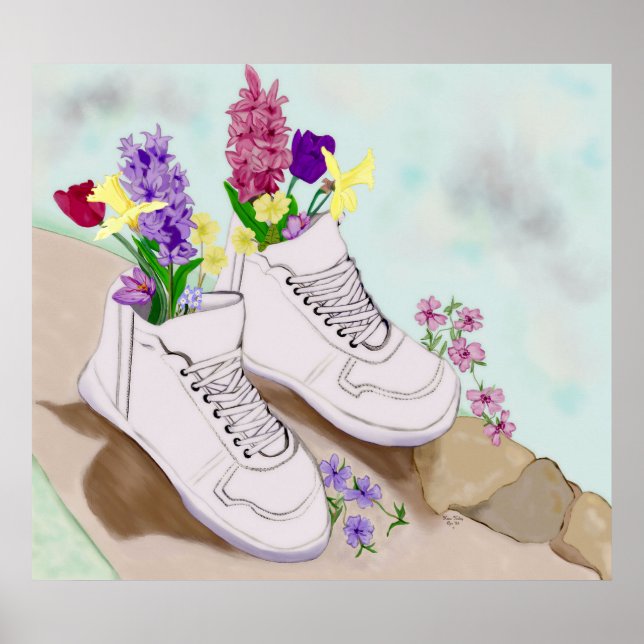 Poster Un Printemps dans votre démarche (Devant)