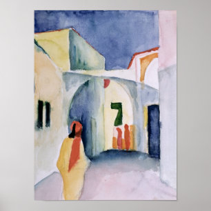 Poster Un regard en bas d'une allée
