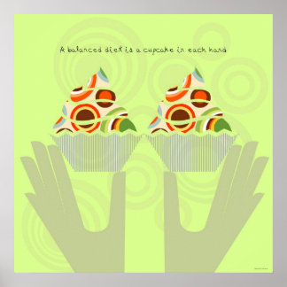 Poster Un régime équilibré de gâteaux