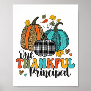 Poster Un Remerciements Citrouilles de l'école principale