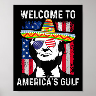 Poster Un retour dans le Golfe amusant Trump Mexique