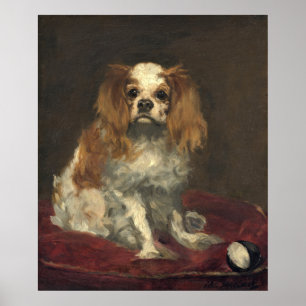 Poster Un roi Charles Spaniel - Edouard Manet Art