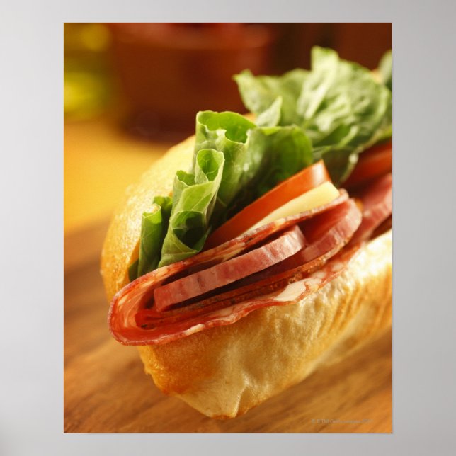 Poster Un sandwich italien avec (Devant)