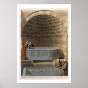 Poster Un Sarcophage antique de Basaltes, appelé Lov