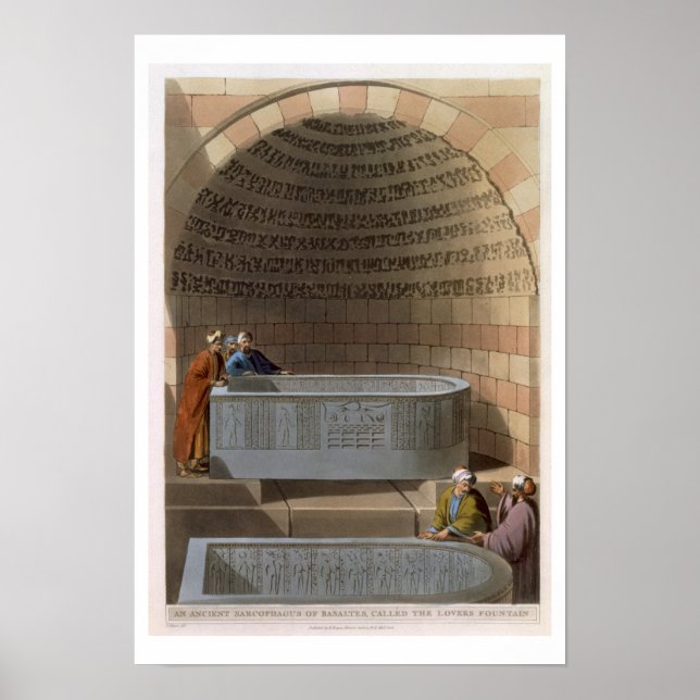 Poster Un Sarcophage antique de Basaltes, appelé Lov (Devant)
