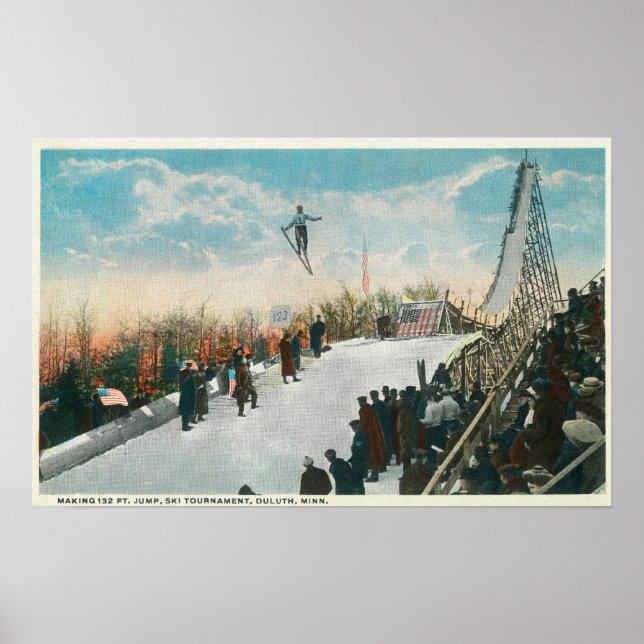 Poster Un saut de tournoi de ski (Devant)
