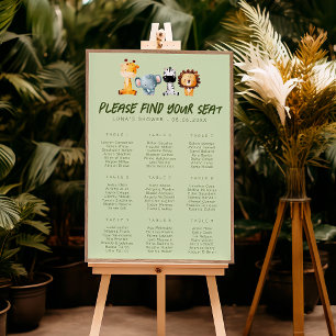 Poster Un Sauvage Est Sur Le Chemin Safari Seating Chart