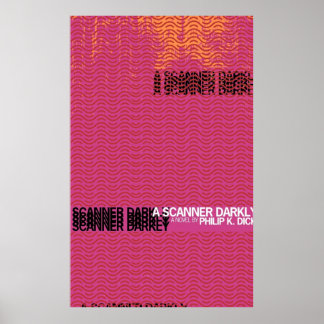 Poster Un scanneur sombre conception de couverture de liv