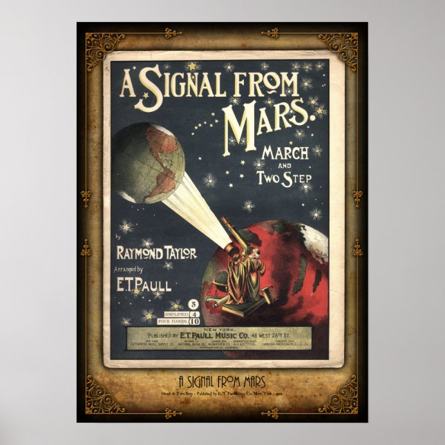 Poster Un signal de l'affiche de la musique en feuille de (Devant)