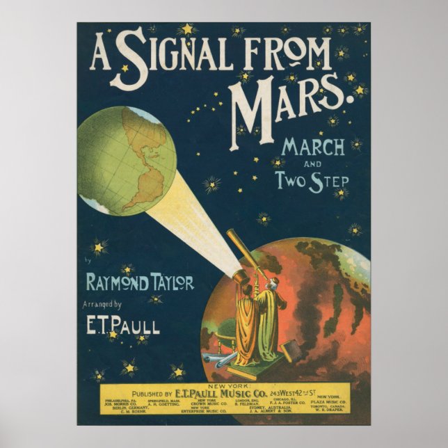 Poster Un Signal De Mars (Devant)