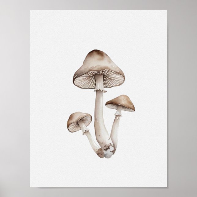 Poster Un simple champignon (Devant)
