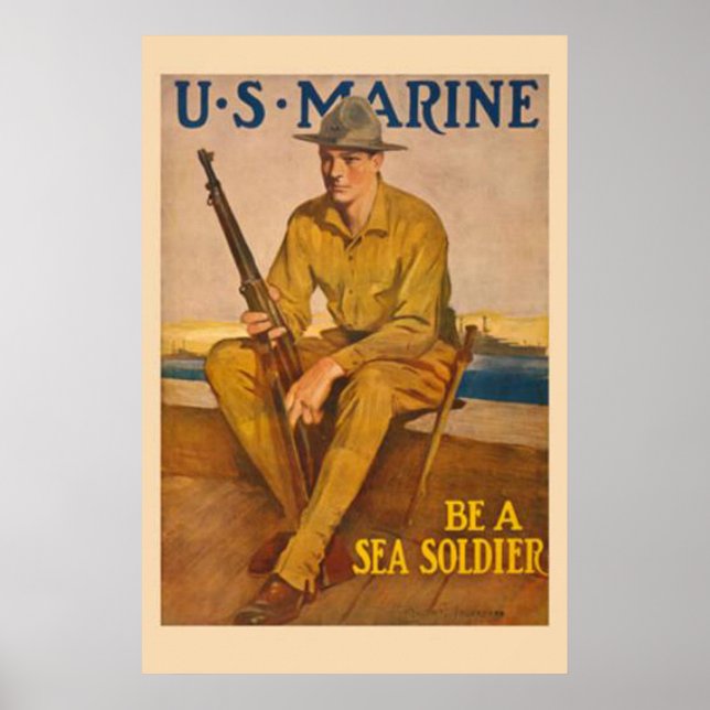 Poster Un soldat de la marine américaine (Devant)