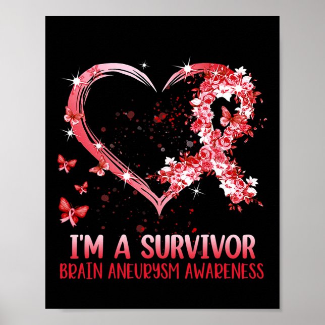 Poster Un survivant Cerveau Aneurysme Sensibilisation Coe (Devant)