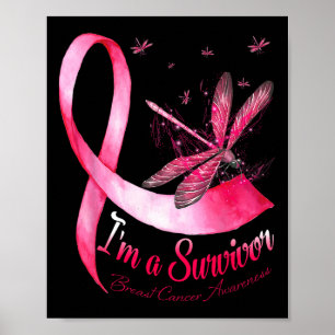 Poster Un survivant Dragonfly Sensibilisation au cancer d
