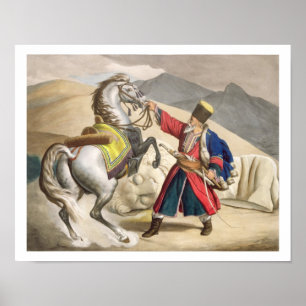 Poster Un Tartar avec son Cheval, gravé par le Thierry B