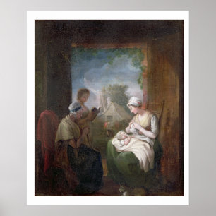 Poster Un temps tranquille, c.1810 (huile sur la toile)