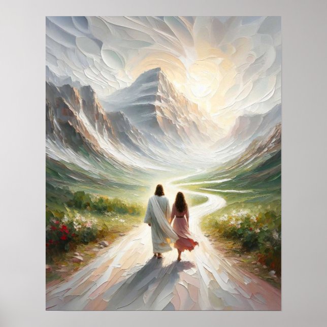 Poster Un test de foi, Art chrétien moderne, Jésus Chris (Devant)