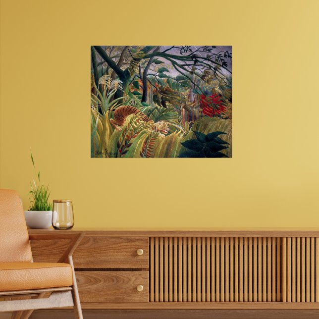Poster Un tigre dans une tempête tropicale | Henri Rousse (Salon 2)