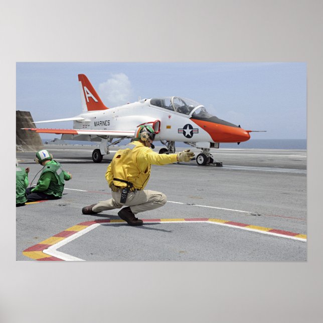 Poster Un tireur à bord du porte-avions (Devant)