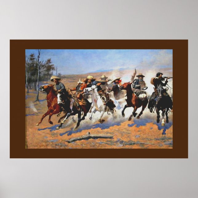 Poster Un trait pour le bois par Remington, (Devant)