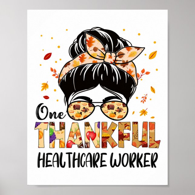 Poster Un Travailleur De La Santé Un Remerciement Thanksg (Devant)