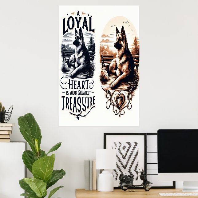 Poster Un trésor de coeur loyal (Bureau à domicile)