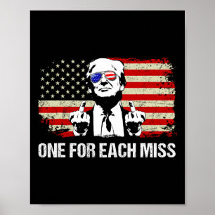 Poster Un Trump pour chaque Miss Trump T-shirt Vote Trump