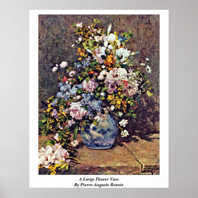 Poster Un Vase Fleuri De Pierre-Auguste Renoir (Devant)