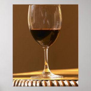 Poster Un verre de Belgrave de Château rouge au soleil -