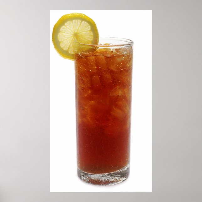 Poster Un verre de thé glacé (Devant)