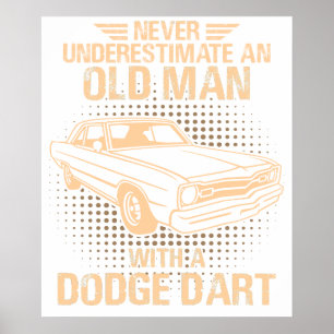 Poster Un vieil homme Dodge Dart 73