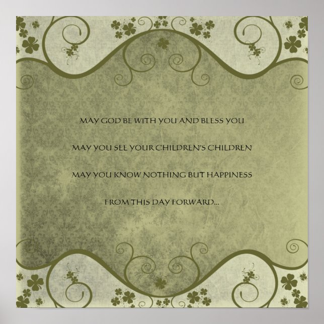 Poster UN VIEUX MARIAGE IRLANDAIS Bénit Distressed Damask (Devant)