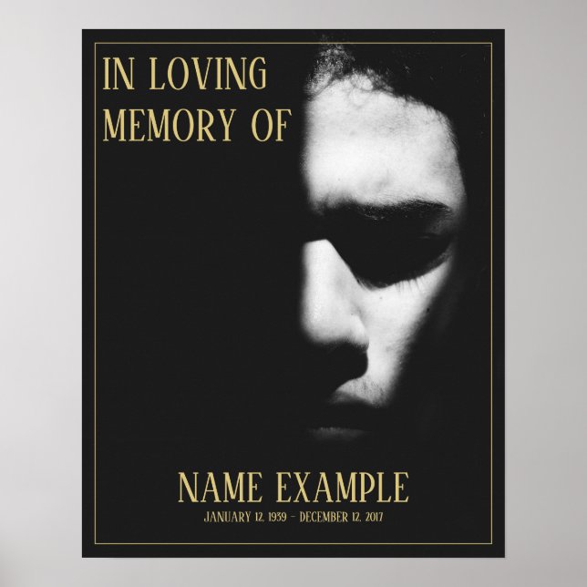 Poster Un visage endormi dans l'ombre (Devant)