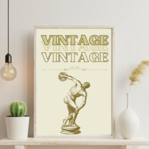 Poster Un voyage à travers l'esthétique Vintage