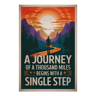 Poster Un voyage de 150 km commence par une seule
