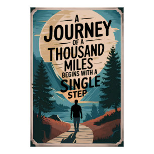 Poster Un voyage de 150 km commence par une seule