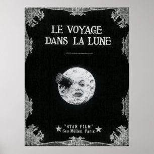 Poster Un voyage vers la Lune ou Le Voyage dans la Lune R