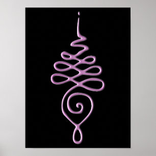 Poster Unalome rose