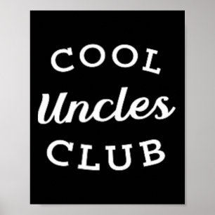 Poster Uncles Club Meilleur Oncle Jamais Drôle Fête des p