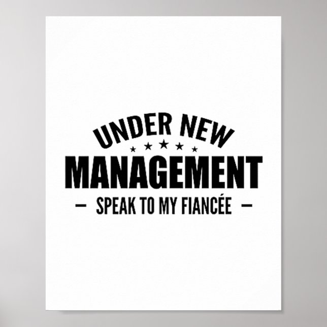Poster Under New Management Speak To My Fiancée - Future  (Devant)