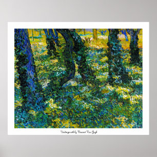 Poster Undergrowth by Vincent Van Gogh